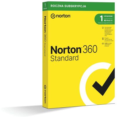 Symantec Program Norton 360 Standard (1 rok, 1 urządzenie) Symantec Program Norton 360 Standard (1 rok, 1 urządzenie)
