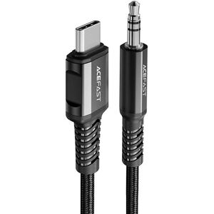 Acefast kabel audio USB Typ C - 3,5mm mini jack (męski) 1,2m, AUX czarny (C1-08 black) Acefast kabel audio USB Typ C - 3,5mm mini jack (męski) 1,2m, AUX czarny (C1-08 black)