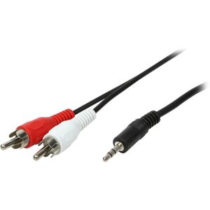 Kabel 3.5 mm miniJack - 2 x RCA LOGILINK CA1043, 5 m Kabel 3.5 mm miniJack - 2 x RCA LOGILINK CA1043, 5 m