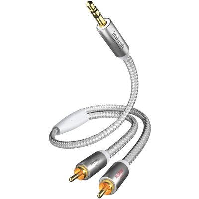 In-Akustik Premium MP3 - Kabel audio mini Jack - 2xRCA - 1.5 metra : Długość - 1,5m In-Akustik Premium MP3 - Kabel audio mini Jack - 2xRCA - 1.5 metra : Długość - 1,5m