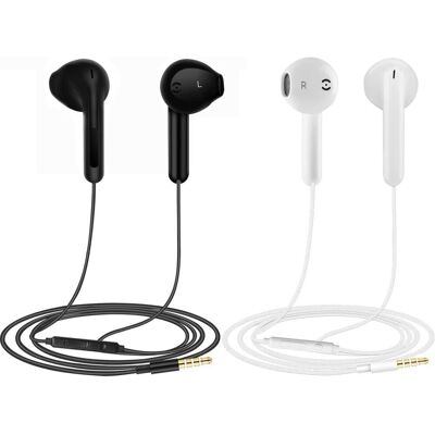 Inny producent 2 Pack Słuchawki Douszne Przewodowe Z Mikrofonem Izolacja Zestaw 2 szt Inny producent 2 Pack Słuchawki Douszne Przewodowe Z Mikrofonem Izolacja Zestaw 2 szt
