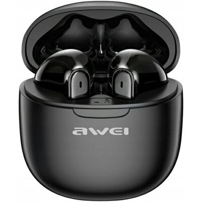 AWEI Słuchawki Bluetooth 5.3 T68 TWS ENC Czarne AWEI Słuchawki Bluetooth 5.3 T68 TWS ENC Czarne