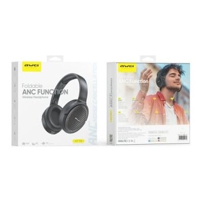 Inny producent AWEI SŁUCHAWKI NAUSZNE BLUETOOTH AT78 ANC CZARNY/BLACK Inny producent AWEI SŁUCHAWKI NAUSZNE BLUETOOTH AT78 ANC CZARNY/BLACK
