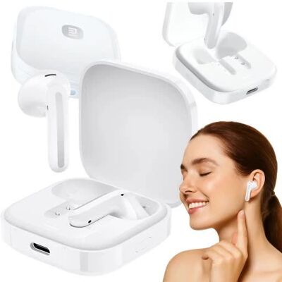Bezprzewodowe słuchawki białe XIAOMI EARBUDS AIR4 do telefonu Bluetooth 5.4 Bezprzewodowe słuchawki białe XIAOMI EARBUDS AIR4 do telefonu Bluetooth 5.4