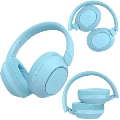 Inny producent Bezprzewodowe słuchawki nauszne Lalarma z redukcją szumów Blue kabel USB Inny producent Bezprzewodowe słuchawki nauszne Lalarma z redukcją szumów Blue kabel USB