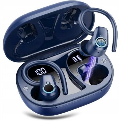 Inny producent Bezprzewodowe słuchawki sportowe Poounur H9 Bluetooth 5.3 niebieski Inny producent Bezprzewodowe słuchawki sportowe Poounur H9 Bluetooth 5.3 niebieski