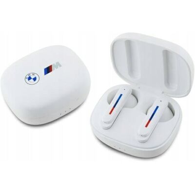 Luksusowe Białe Bezprzewodowe Słuchawki Bluetooth BMW TWS z Stacją Dokującą Luksusowe Białe Bezprzewodowe Słuchawki Bluetooth BMW TWS z Stacją Dokującą