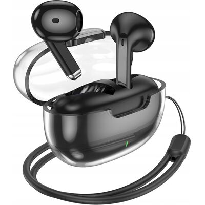Borofone Słuchawki Bluetooth Tws Bw46 Ice Flake Czarne Borofone Słuchawki Bluetooth Tws Bw46 Ice Flake Czarne
