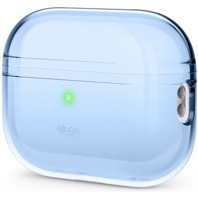 Etui Airpods Pro 3 Elago Clear Case Przezroczyste Wytrzymałe Aqua Blue Etui Airpods Pro 3 Elago Clear Case Przezroczyste Wytrzymałe Aqua Blue