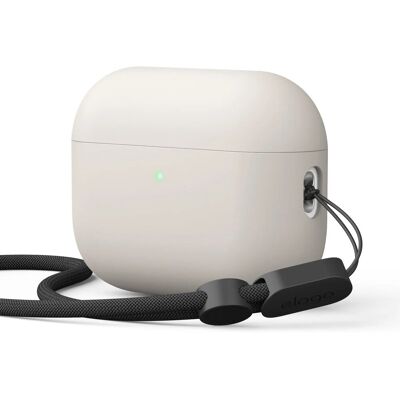 Etui Case Na Apple Airpods Pro 3 Elago Hybrid Strap Z Smyczką - Beżowe Etui Case Na Apple Airpods Pro 3 Elago Hybrid Strap Z Smyczką - Beżowe