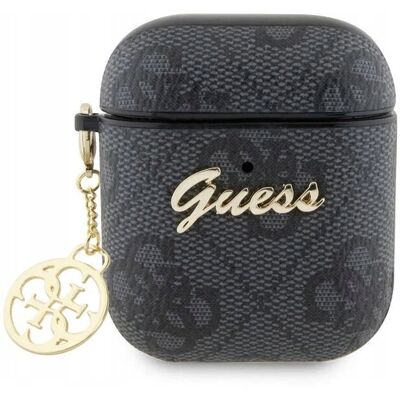 Etui Do Airpods 2 Guess Heart, Eleganckie, Czarne, Stylowe, Futerał, Case Etui Do Airpods 2 Guess Heart, Eleganckie, Czarne, Stylowe, Futerał, Case