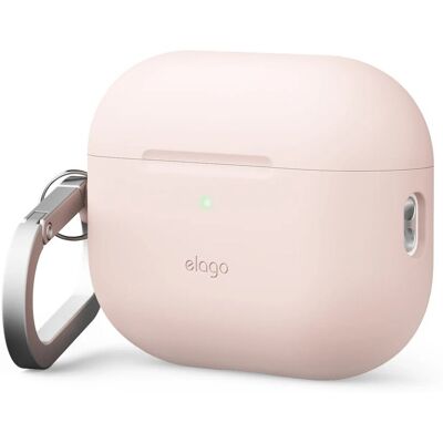 Etui Na Airpods Pro 3 Elago Hang Case, Silikonowe - Różowe Etui Na Airpods Pro 3 Elago Hang Case, Silikonowe - Różowe