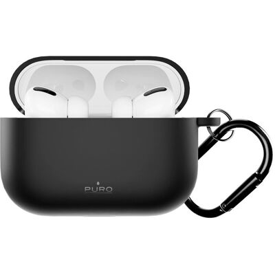 Zamiennik/inny Etui pokrowiec na słuchawki AirPods Pro 3 Icon - czarny Zamiennik/inny Etui pokrowiec na słuchawki AirPods Pro 3 Icon - czarny