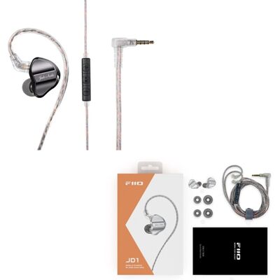 Fiio Jd1 Black Słuchawki Dokanałowe Czarne Fiio Jd1 Black Słuchawki Dokanałowe Czarne