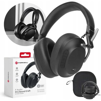 FORCELL F-AUDIO słuchawki bezprzewodowe składane wygłuszanie ANC + etui FORCELL F-AUDIO słuchawki bezprzewodowe składane wygłuszanie ANC + etui