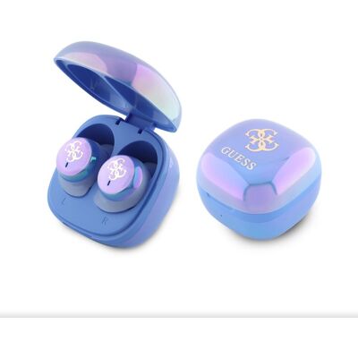 Guess 4G Logo Mini TWS Bezprzewodowe Słuchawki - Niebieski - Wireless Headphones Guess 4G Logo Mini TWS Bezprzewodowe Słuchawki - Niebieski - Wireless Headphones