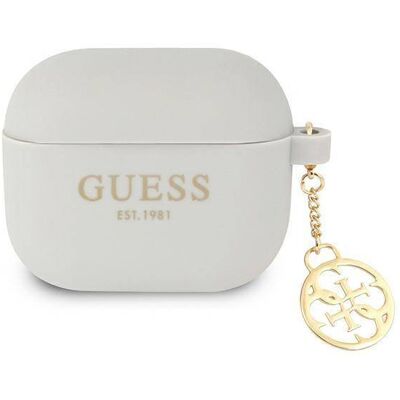 Szara silikonowa etui na Airpods 3 - Guess Szara silikonowa etui na Airpods 3 - Guess