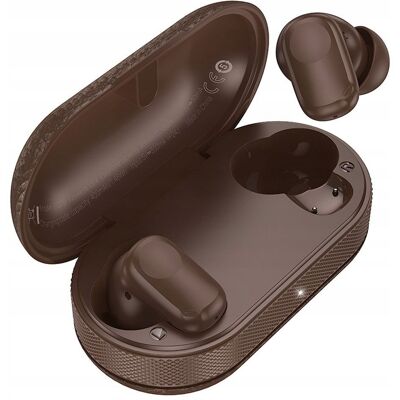 HOCO. HOCO słuchawki bezprzewodowe bluetooth TWS EQ19 brązowe HOCO. HOCO słuchawki bezprzewodowe bluetooth TWS EQ19 brązowe