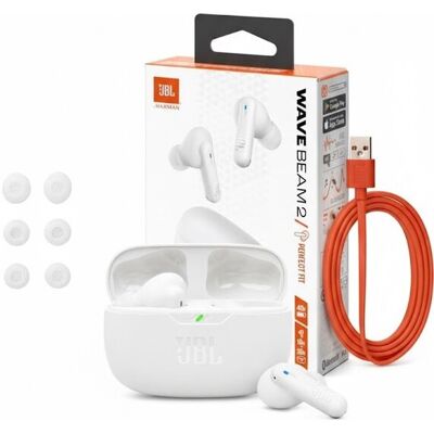 Headphones In-Ear InEar Wave Beam 2 white (JBLWBEAM2WHT) Headphones In-Ear InEar Wave Beam 2 white (JBLWBEAM2WHT)