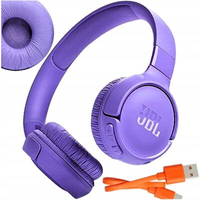 JBL TUNE 520BT FIOLETOWE SŁUCHAWKI FIOLET BLUETOOTH PURE BASS 57H JBL TUNE 520BT FIOLETOWE SŁUCHAWKI FIOLET BLUETOOTH PURE BASS 57H