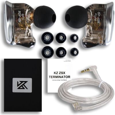 KZ ZSX TERMINATOR słuchawki dokanałowe zamknięte hybrydowe KZ ZSX TERMINATOR słuchawki dokanałowe zamknięte hybrydowe