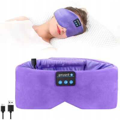 Inny producent MASKA DO SPANIA SŁUCHAWKI BLUETOOTH JEDWAB ZACIEPNA REGUOWANA MIĘKKA Inny producent MASKA DO SPANIA SŁUCHAWKI BLUETOOTH JEDWAB ZACIEPNA REGUOWANA MIĘKKA