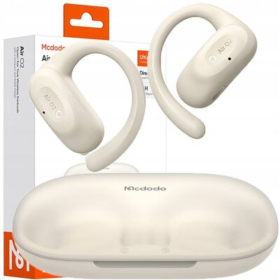 MCDODO SŁUCHAWKI BEZPRZEWODOWE DOUSZNE BLUETOOTH 5.4 Z MIKROFONEM ETUI CLIP MCDODO SŁUCHAWKI BEZPRZEWODOWE DOUSZNE BLUETOOTH 5.4 Z MIKROFONEM ETUI CLIP