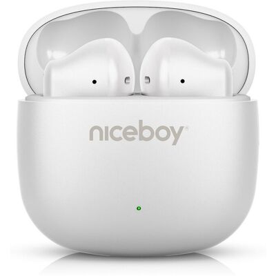 Niceboy Słuchawki Douszne Beans 4 Pop Arctic White Białe Usb-C Ipx4 Bt Aac Niceboy Słuchawki Douszne Beans 4 Pop Arctic White Białe Usb-C Ipx4 Bt Aac