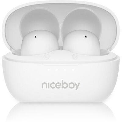 Niceboy Słuchawki Douszne Podsie 4 Pop Arctic White Białe Bluetooth 6 Aac Niceboy Słuchawki Douszne Podsie 4 Pop Arctic White Białe Bluetooth 6 Aac
