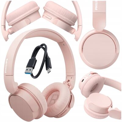 Philips SŁUCHAWKI BEZPRZEWODOWE NAUSZNE BLUETOOTH RÓŻOWE DLA KOBIET Philips SŁUCHAWKI BEZPRZEWODOWE NAUSZNE BLUETOOTH RÓŻOWE DLA KOBIET