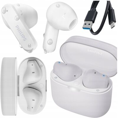 Philips SŁUCHAWKI TRUE WIRELESS DOUSZNE BLUETOOTH BIAŁE BEZPRZEWODOWE Philips SŁUCHAWKI TRUE WIRELESS DOUSZNE BLUETOOTH BIAŁE BEZPRZEWODOWE