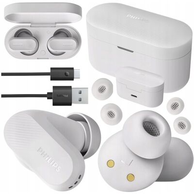 Philips SŁUCHAWKI TRUE WIRELESS Z REDUKCJĄ SZUMÓW PRO I 24H PRACY BIAŁE Philips SŁUCHAWKI TRUE WIRELESS Z REDUKCJĄ SZUMÓW PRO I 24H PRACY BIAŁE
