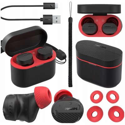 Philips SPORTOWE SŁUCHAWKI TRUE WIRELESS REDUKCJA SZUMÓW PRO CZARNE Philips SPORTOWE SŁUCHAWKI TRUE WIRELESS REDUKCJA SZUMÓW PRO CZARNE