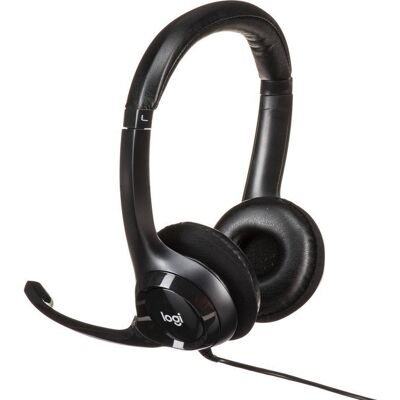 Powystawowe słuchawki nauszne przewodowe Logitech H390 (981-000406) z mikrofonem Powystawowe słuchawki nauszne przewodowe Logitech H390 (981-000406) z mikrofonem