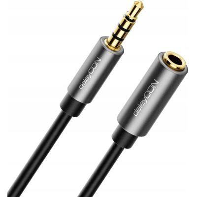 Inny producent PRZEDŁUŻACZ 2M KABEL AUX JACK 35MM TRRS MIKROFON SŁUCHAWKI METALOWY STEREO Inny producent PRZEDŁUŻACZ 2M KABEL AUX JACK 35MM TRRS MIKROFON SŁUCHAWKI METALOWY STEREO