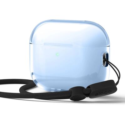 Elago Przezroczyste Etui Do Airpods Pro 3 Case Clear Z Smyczką, Niebieskie Elago Przezroczyste Etui Do Airpods Pro 3 Case Clear Z Smyczką, Niebieskie