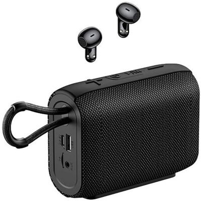 Inny producent Remax Zestaw głośnik + słuchawki bluetooth (czarny) Inny producent Remax Zestaw głośnik + słuchawki bluetooth (czarny)