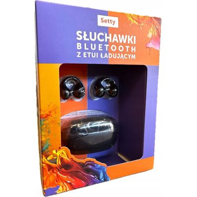 SETTY Słuchawki sportowe bezprzewodowe nauszne BT STWS-01 czarne SETTY Słuchawki sportowe bezprzewodowe nauszne BT STWS-01 czarne