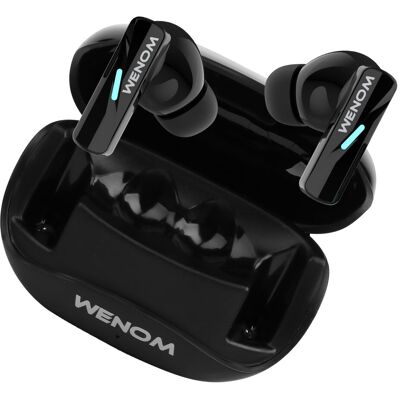 SŁUCHAWKI BEZPRZEWODOWE BLUETOOTH 5.3 DOKANAŁOWE WENOM GM5 ANC ENC ROZMOWY SŁUCHAWKI BEZPRZEWODOWE BLUETOOTH 5.3 DOKANAŁOWE WENOM GM5 ANC ENC ROZMOWY