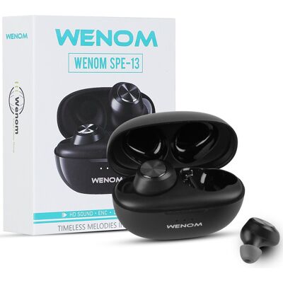 Wenom Słuchawki bezprzewodowe Bluetooth Dwa Mikrofony wodoodporne wodoodporne SPE Wenom Słuchawki bezprzewodowe Bluetooth Dwa Mikrofony wodoodporne wodoodporne SPE