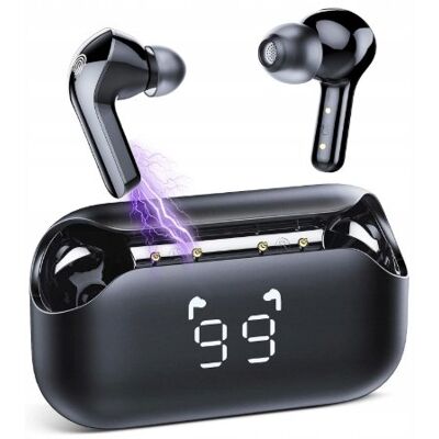 Inny producent Słuchawki bezprzewodowe BTW98 douszne Szybkie parowanie bluetooth Czarne Inny producent Słuchawki bezprzewodowe BTW98 douszne Szybkie parowanie bluetooth Czarne