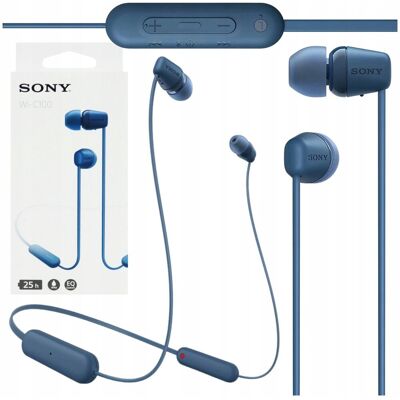 SŁUCHAWKI BEZPRZEWODOWE DOKANAŁOW SONY NIEBIESKIE BLUETOOTH WODOODPORNE 25H SŁUCHAWKI BEZPRZEWODOWE DOKANAŁOW SONY NIEBIESKIE BLUETOOTH WODOODPORNE 25H