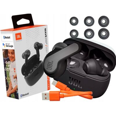 Słuchawki bezprzewodowe dokanałowe JBL Wave 200 TWS Słuchawki bezprzewodowe dokanałowe JBL Wave 200 TWS