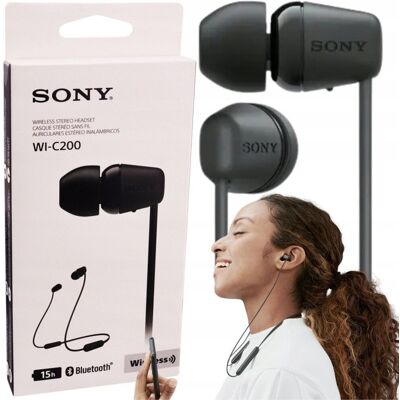 Słuchawki bezprzewodowe dokanałowe sony wi-c200 bt mega bass hit Słuchawki bezprzewodowe dokanałowe sony wi-c200 bt mega bass hit