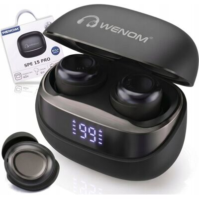 Słuchawki bezprzewodowe dokanałowe Wenom 15 Pro MAXX Bluetooth 5.4 Słuchawki bezprzewodowe dokanałowe Wenom 15 Pro MAXX Bluetooth 5.4