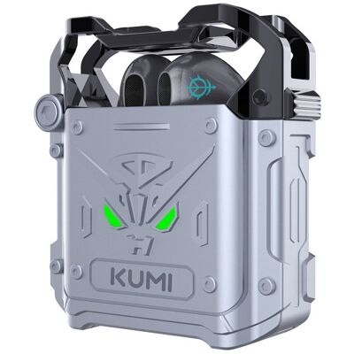 Słuchawki bezprzewodowe douszne Kumi Mech X3 (szary) Słuchawki bezprzewodowe douszne Kumi Mech X3 (szary)