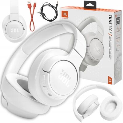 SŁUCHAWKI BEZPRZEWODOWE JBL NAUSZNE BLUETOOTH Z MIKROFONEM MOCNY BASS BIAŁE SŁUCHAWKI BEZPRZEWODOWE JBL NAUSZNE BLUETOOTH Z MIKROFONEM MOCNY BASS BIAŁE