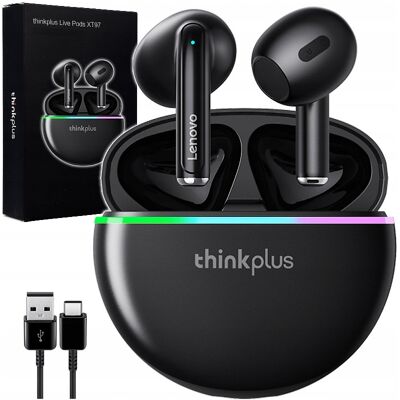 IBM SŁUCHAWKI BEZPRZEWODOWE LENOVO XT97 WODOODPORNE GAMINGOWE + POWERBANK IBM SŁUCHAWKI BEZPRZEWODOWE LENOVO XT97 WODOODPORNE GAMINGOWE + POWERBANK