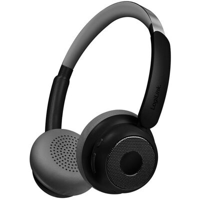 Słuchawki bezprzewodowe LogiLink BT0072 Bluetooth 6.0 ANC z mikrofonem czarne Słuchawki bezprzewodowe LogiLink BT0072 Bluetooth 6.0 ANC z mikrofonem czarne