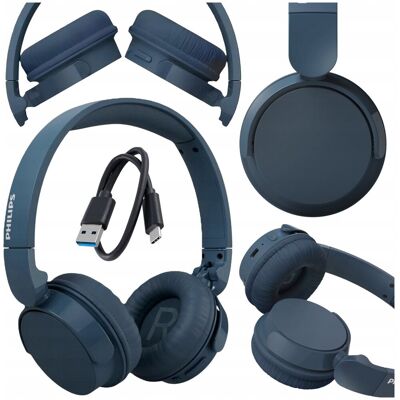 SŁUCHAWKI BEZPRZEWODOWE NAUSZNE BLUETOOTH 5.3 55H Z MIKROFONEM PHILIPS SŁUCHAWKI BEZPRZEWODOWE NAUSZNE BLUETOOTH 5.3 55H Z MIKROFONEM PHILIPS